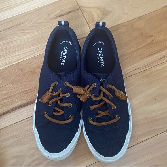 Sperry Shoes - Navy Sperry’s size women’s 7.5, with box. Excellent condition.